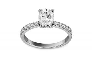 Prsteň s lab-grown diamantmi Juliette SKBR108