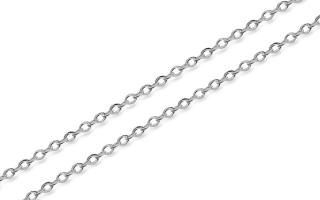 Retiazka z bieleho zlata Rolo 1 mm, 9 K IZ12810AHR