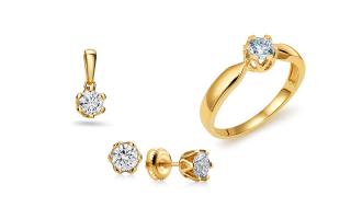 Set s lab-grown diamantmi Junia KU1731S
