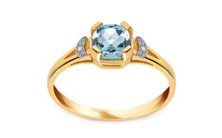 Topásový prsteň 1,10 ct zo žltého zlata Mya, 14K BSBR111