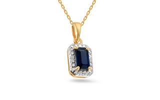 Zafírový prívesok 0,41 ct s diamantmi Irma IZBR582YP