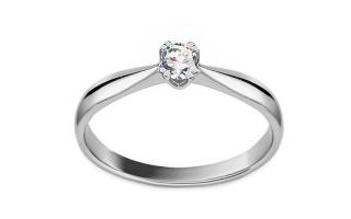 Zásnubný diamantový prsteň 0,080 ct KU519A
