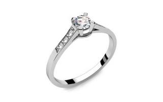Zásnubný prsteň s diamantmi 0,210 ct LRBR015