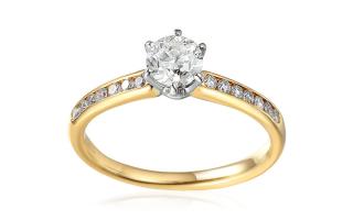 Zásnubný prsteň s diamantmi 0,720 ct IZBR194