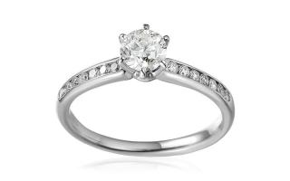 Zásnubný prsteň s diamantmi Bianka white IZBR194A