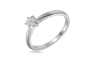 Zásnubný prsteň s lab-grown diamantom Lumière, biele zlato IZLG1227A