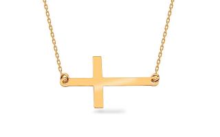 Zlatá celebritka s krížikom Faith IZ13618
