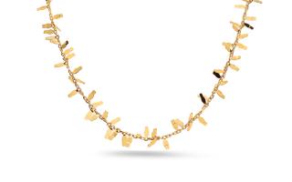Zlatý dámsky náhrdelník s ozdobami IZ24840NH