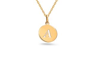 Zlatý minimalistický prívesok písmeno A, 14K IZ24453A