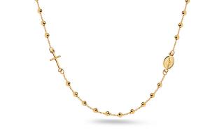 Zlatý náhrdelník ruženec IZ13994