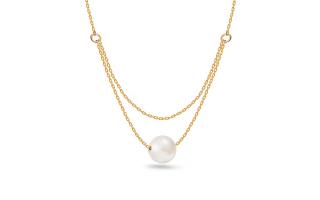 Zlatý náhrdelník s bielou perlou Marea 8.5 mm IZ13247