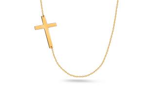 Zlatý náhrdelník s krížikom IZ24354