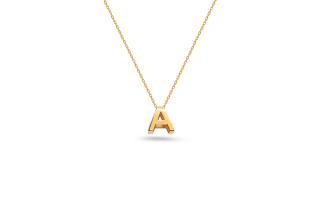 Zlatý náhrdelník s písmenom A IZ27203A