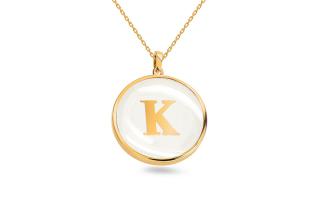 Zlatý náhrdelník s písmenom K 2.73 g IZ20892K