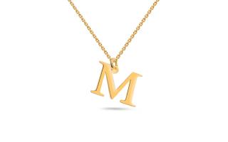 Zlatý náhrdelník s písmenom M IZ23448M