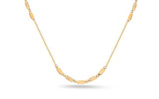 Zlatý náhrdelník s platničkami Violeta IZ24616