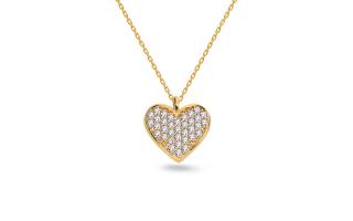 Zlatý náhrdelník so srdcom IZ20947