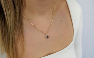 Zlatý prívesok s diamantmi 0.070 ct a dymovým quartzitom Brown IZBR296MSP