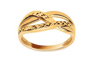Zlatý prsteň s gravírom Kailey IZ12477Y