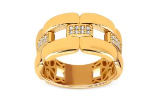 Zlatý prsteň so zirkónmi IZ26947HR