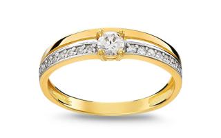 Zlatý zásnubný prsteň Chloe IZ27943HR