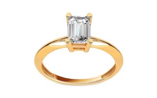 Zlatý zásnubný prsteň so zirkónom Katalina IZ24468