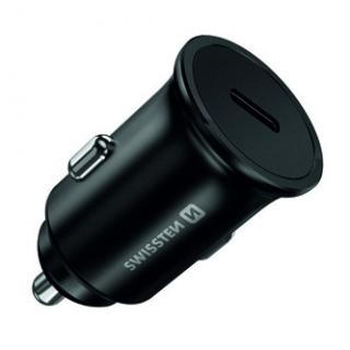 Adaptér do auta SWISSTEN 45W, 1 port, USB-C