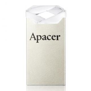 Apacer USB flash disk, USB 2.0, 64GB, AH111, strieborný, AP64GAH111CR-1, USB A, s pútkom