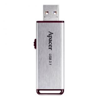Apacer USB flash disk, USB 3.0, 32GB, AH35A, strieborný, AP32GAH35AS-1, USB A, s výsuvným konektorom