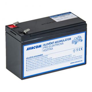 Avacom náhradná batéria do vozítka Peg Pérego - konektor F2, (olověný akumulátor), 12V, 9Ah, PBPP-12V009-F2W