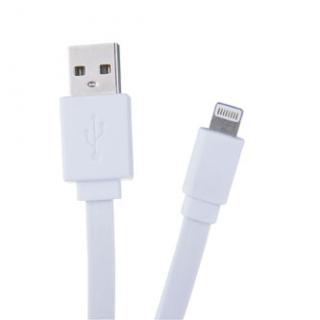 Avacom USB kábel (2.0), USB A samec - Apple Lightning samec, 1.2m, plochý, biely, box, 120 cm, biely