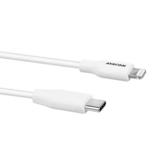 Avacom USB kábel (2.0), USB C samec - Apple Lightning samec, 1.2m, biely, MFi certifikácia, DCUS-MFIC-120W
