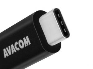 Avacom USB kábel (3.0), USB A samec - USB C samec, 1m, čierny, blister, DCUS-TPC-100K