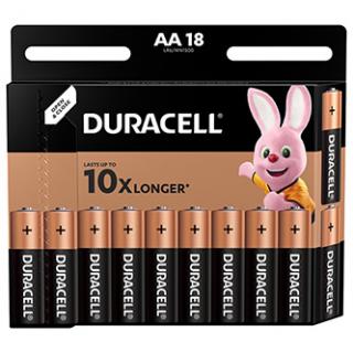 Batéria alkalická, AA, 1.5V, Duracell, blister, 18-pack, 42306, Basic