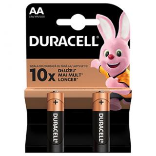 Batéria alkalická, AA, 1.5V, Duracell, blister, 2-pack, 42301, Basic