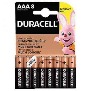 Batéria alkalická, AAA, 1.5V, Duracell, blister, 8-pack, 42323, Basic