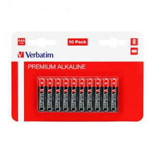 Batéria alkalická, AAA, 1.5V, Verbatim, blister, 10-pack, 49874