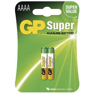 Batéria alkalická, AAAA, 1.5V, GP, blister, 2-pack, špeciál.
