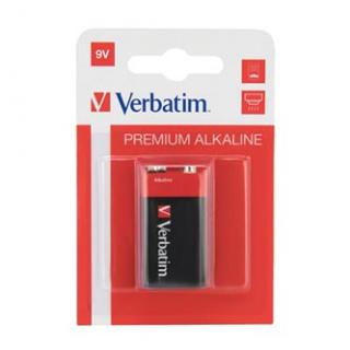 Batéria alkalická, R61, 9V, Verbatim, blister, 1-pack, 49924