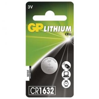 Batéria líthiová, gombíková, CR1632, 3V, GP, blister, 1-pack