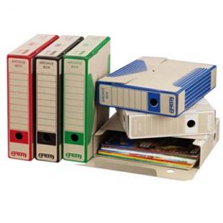 Box archivačné, A4, 75mm, biely, Emba