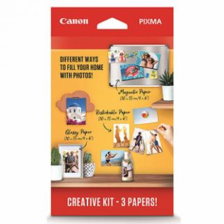 Canon PIXMA CreativeKit2-MG/RP/PP-201, Creative Kit, foto papier, lesklý, 3634C003, biely, Canon PIXMA, 10x15cm, 4x6", 265 g/m2, a