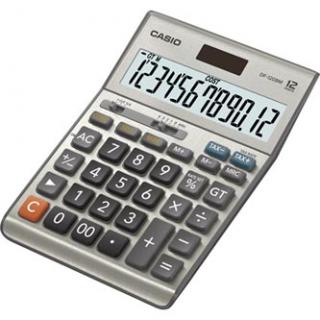 Casio Kalkulačka DF 120 B MS, strieborná, stolová, dvanásťmiestna, vodotesná