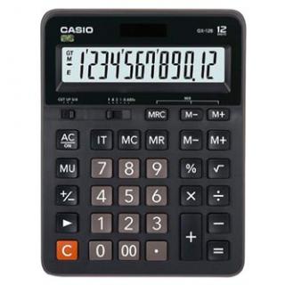Casio Kalkulačka GX 12B, čierna, stolová, dvanásťmiestna