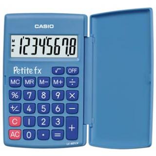 Casio Kalkulačka LC 401 LV BU, modrá, vrecková, osemmiestna