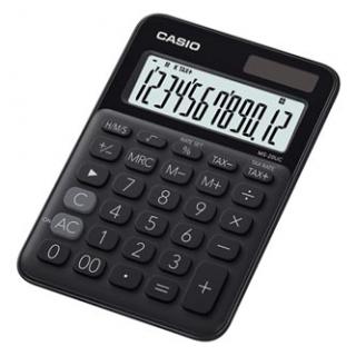 Casio Kalkulačka MS 20 UC BK, čierna, dvanásťmiestna, duálne napájanie