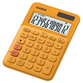 Casio Kalkulačka MS 20 UC RG, oranžová, dvanásťmiestna, duálne napájanie