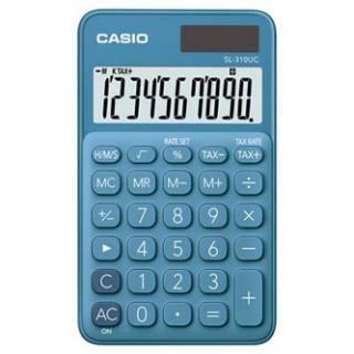 Casio Kalkulačka SL 310 UC BU, modrá, desaťmiestna, duálne napájanie