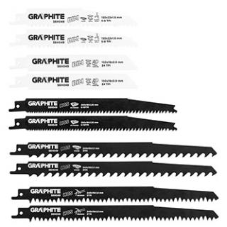 Čepele pre priamočiaru pílu Graphite 56H049 HCS/BIM, sada 10 ks