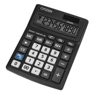 Citizen Kalkulačka CMB1001-BK, čierna, stolová, desaťmiestna, duálne napájanie
